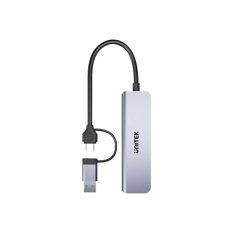 Unitek USB-c hub 3xUSBa sd/micro sd card reader h1320a, , medium-null