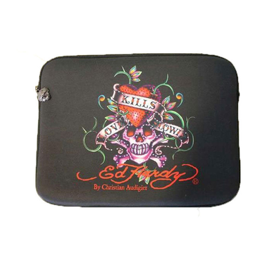 Θήκη laptop 13.3 ed hardy original skull black, Black, medium
