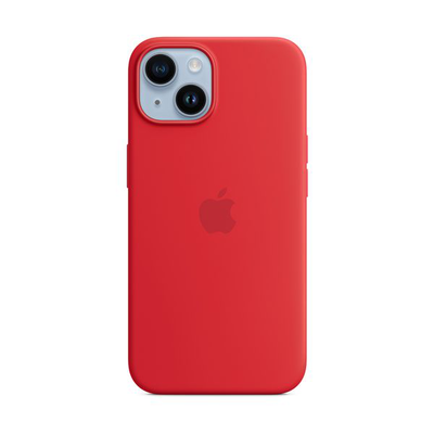 iPhone 14 silicone case with MagSafe (product)red