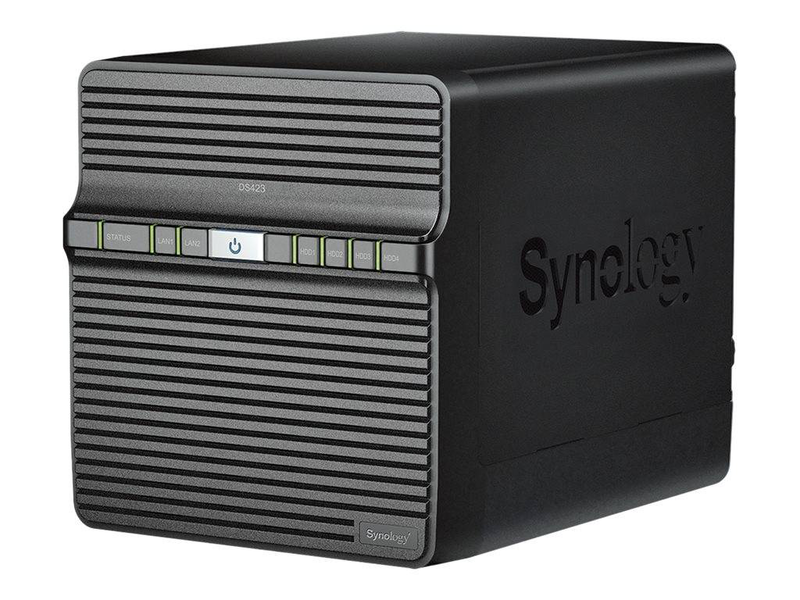 Synology disk station ds423 / nas server / 4 bays / sata 6GB/s / raid raid 0, 1, 5, 6, 10, jbod / ram 2GB / gigabit ethernet / iscsi support, , medium-null