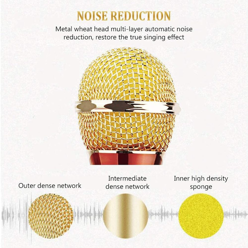 Product image: Green lyca ασύρματο μικρόφωνο hifi με ενσωματωμένο ηχείο για karaoke και rgb φωτισμό, , medium-null