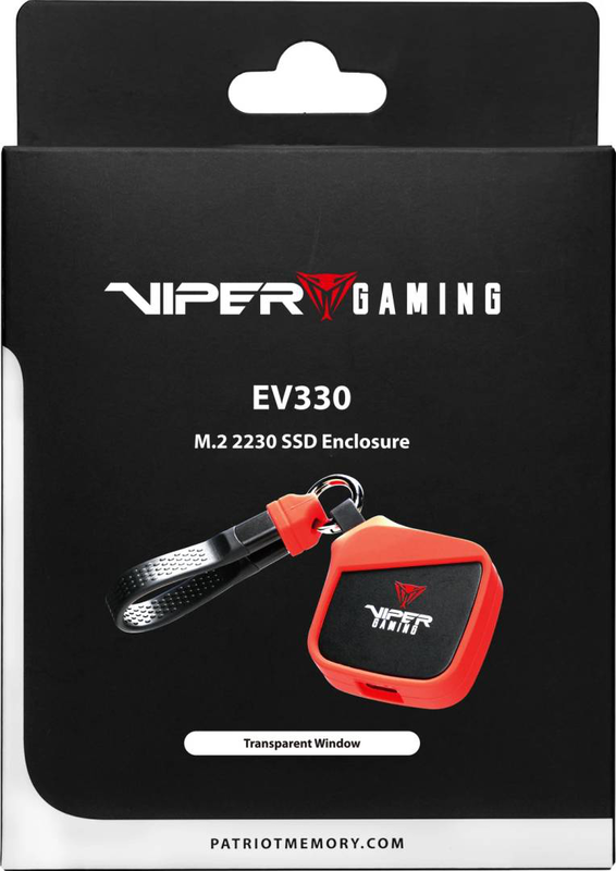 Patriot ev330 pcie m.2 2230 SSD enclosure | USB-c 3.2 Gen 2 | black/red-null