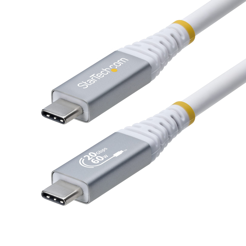 Startech.com USB4 cable 3m | 20GBps | 60w | white | included | dual 4k 60hz uhd displays-null