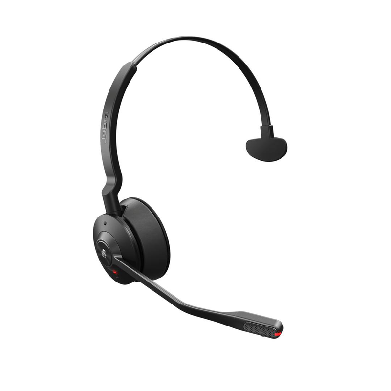 Jabra engage 55 ms mono USB-a wireless dect headset microsoft teams certified 150m range noise-cancelling mic busylight black titanium-null