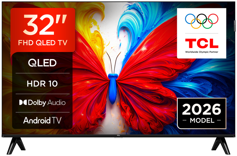Tcl smart &tau;&eta;&lambda;&epsilon;ό&rho;&alpha;&sigma;&eta; 32" fullHD32s5l (2026)-null