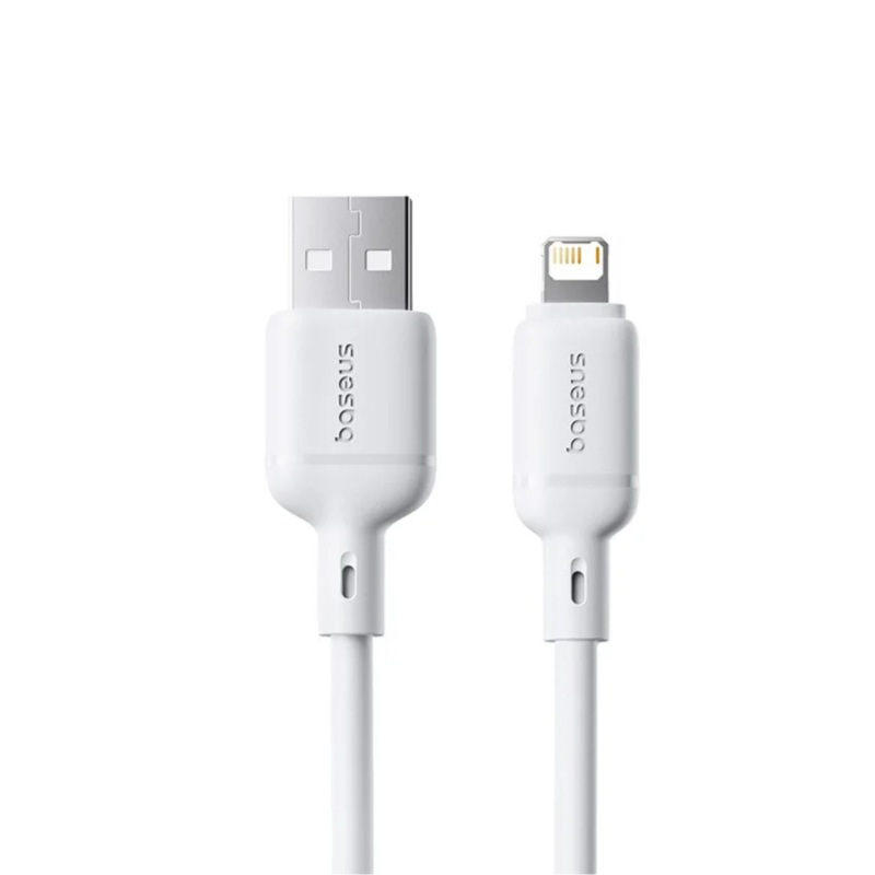 Baseus silky lightning cable to USB-a 2m - white, , medium-null