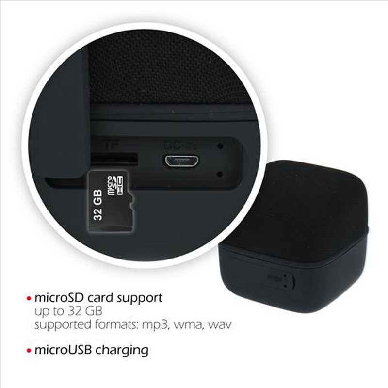 Product image: Swissten music cube black bluetooth speaker, , medium-null