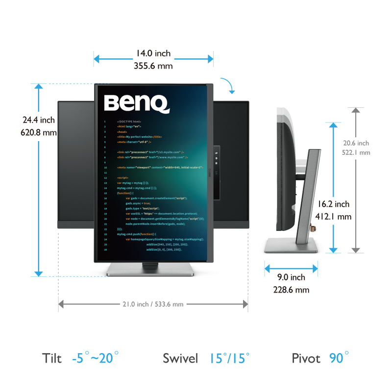 Benq rd240q 24.1" &omicron;&theta;ό&nu;&eta; ips hdr10 wqxga 2560x1600-null