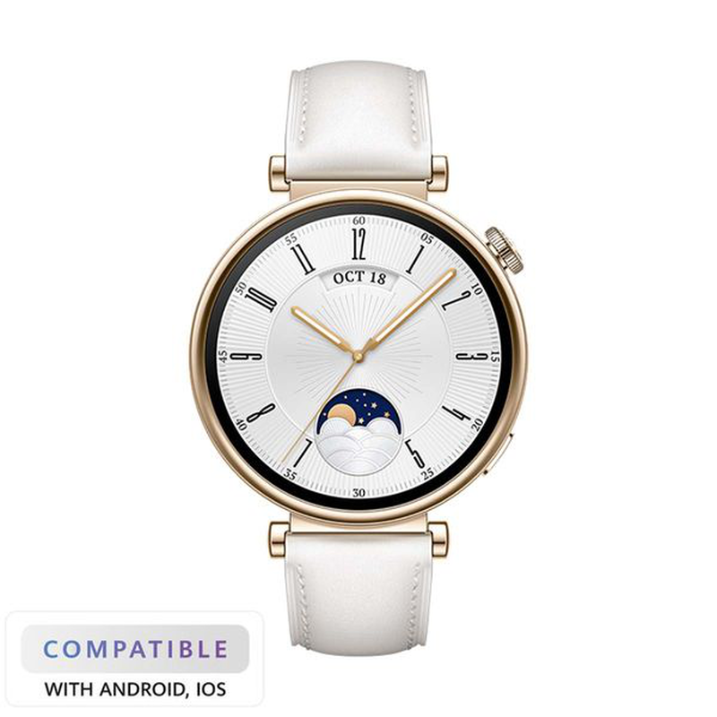 Gt4 white leather strap-null