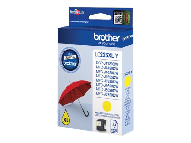 Brother lc225xl original yellow ink, , medium-null