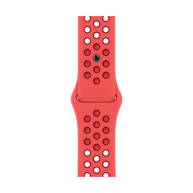 41mm bright crimson/gym red nike sport band-null