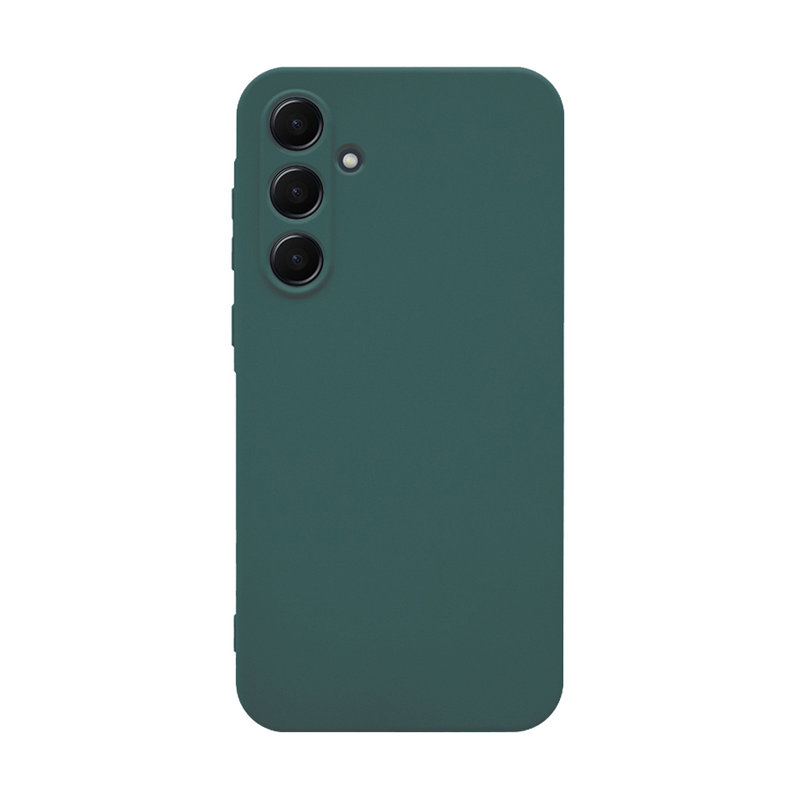 Samsung galaxy a35 TPU green & tempered glass-null
