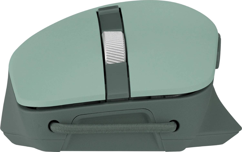 Asus smarto md200 silent plus wireless mouse dual-mode bluetooth 5.0 2.4GHz 3 devices 4200 dpi silent green tea latte-null