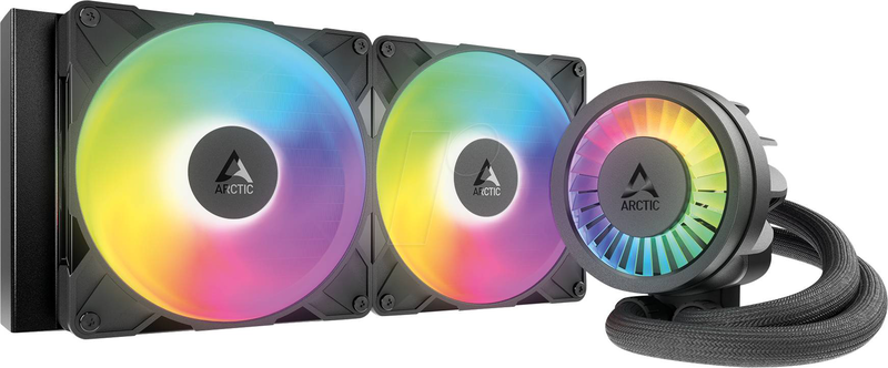 Arctic liquid freezer III pro 280 a-rgb black 280mm aio CPU cooler dual 140mm p14 pro fans vrm fan copper-null