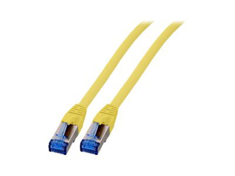Efb-elektronik - patch cable - rj-45 (m) to rj-45 (m) - 50 cm - sftp - cat 7 (cable) / cat 6a (connectors) - halogen-free, molded - yellow-null