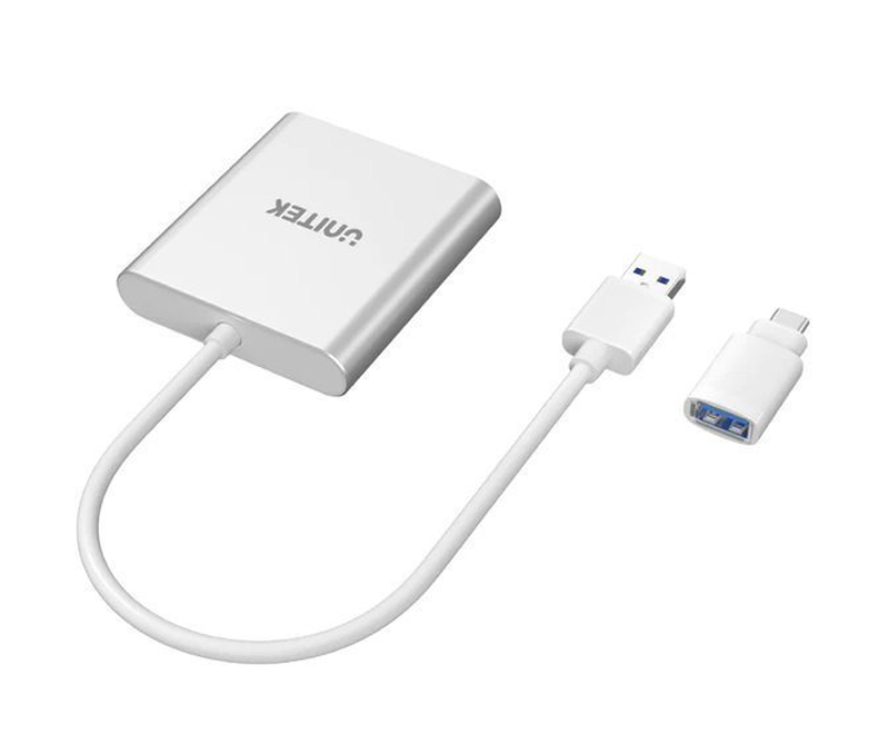 Unitek card reader USB3.0 multi aluminium+USB-c y-9313d, , medium-null