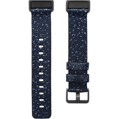 Fitbit woven band for charge 4 & charge 3 trackers (midnight, small), Midnight, medium