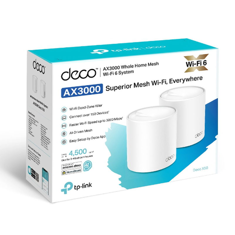 Deco x50 ax3000 whole home mesh Wi-Fi 6 system, , medium-null