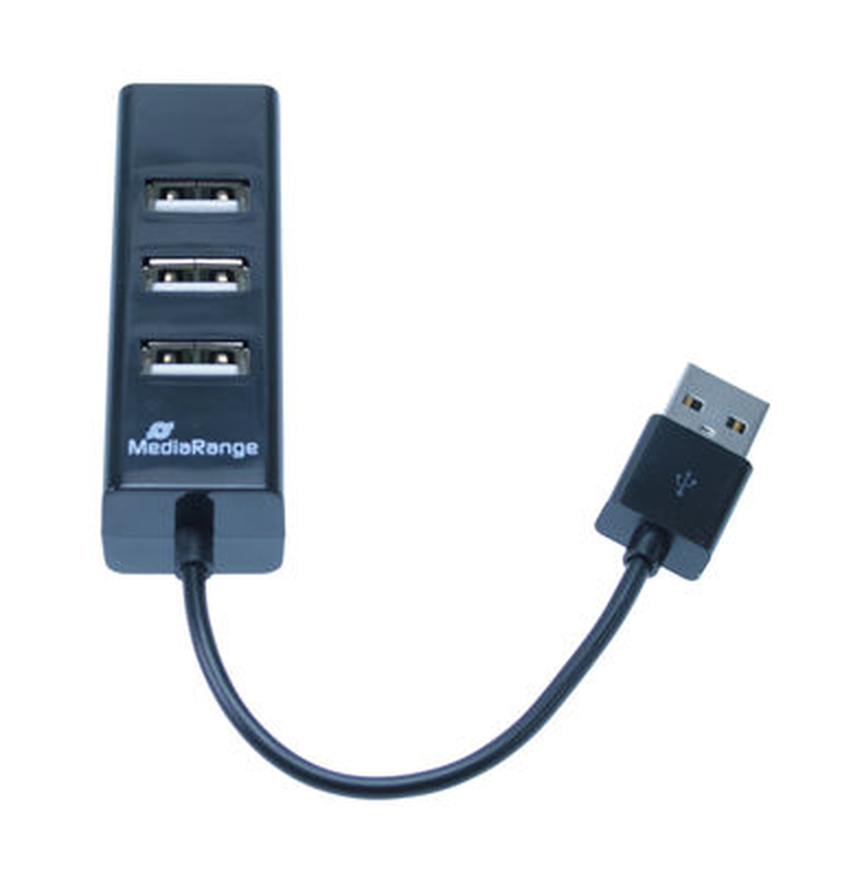 Mediarange USB 2.0 hub 1:4, bus powered, , medium-null