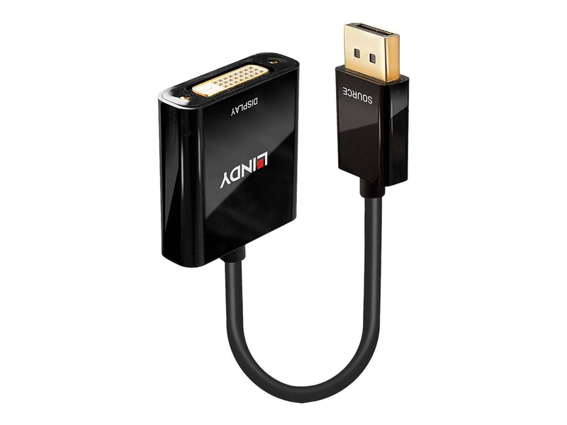 Lindy displayport to dvi-d adapter / video converter / parade ps171 / displayport / dvi / black-null