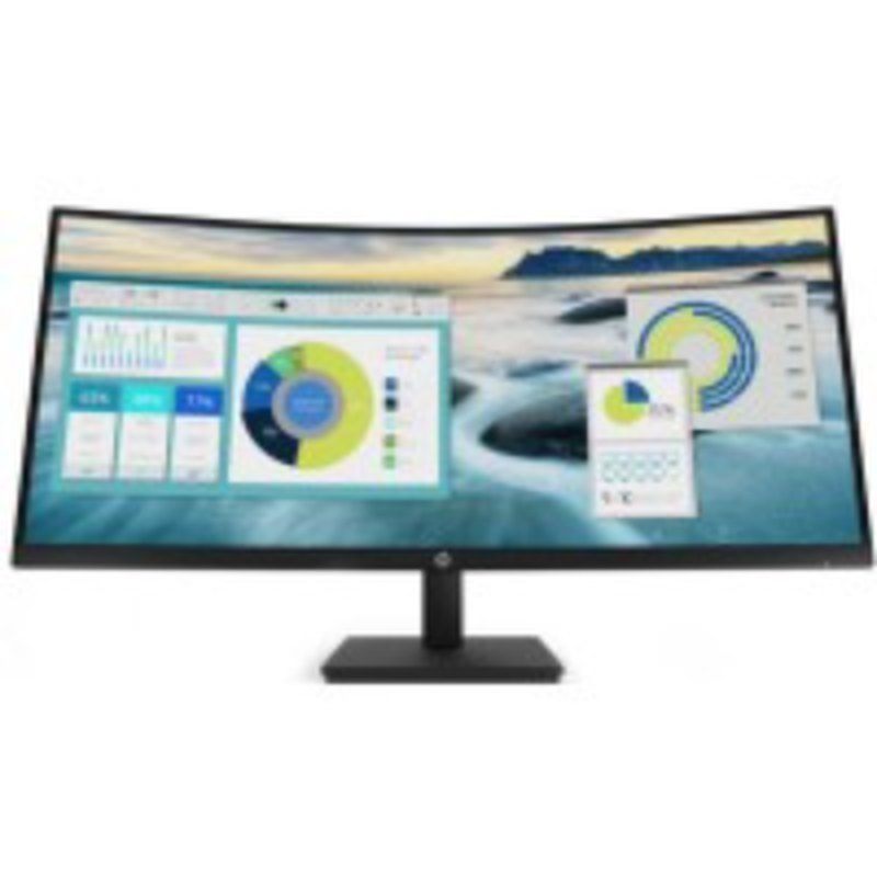 Product image: Hp p34hc g4 34" monitor va curved wqhd 3440x1440, , medium-null