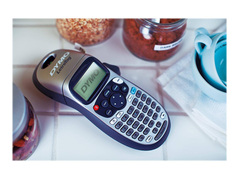 Dymo letratag lt-100h label maker | 12mm lt tape | abc keyboard | blue, , medium-null
