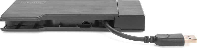 Digitus da-70894 universal docking station USB 3.0 7-in-1 HDMI vga dual display 2x USB-a gigabit lan sd microsd black-null