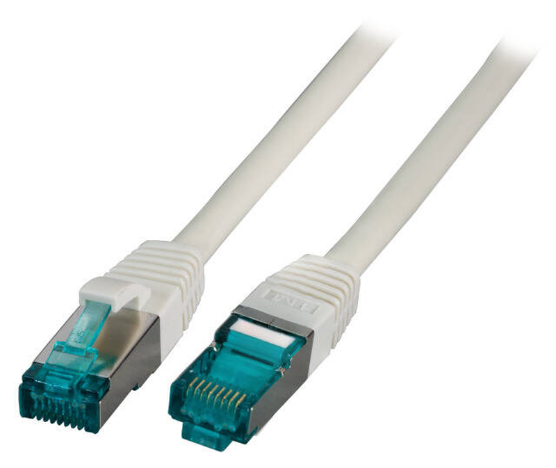 Efb-elektronik / patch cable / rj-45 (m) to rj-45 (m) / 25 cm / sftp / cat 6a / halogen-free, molded, snagless, silicone-free / grey-null