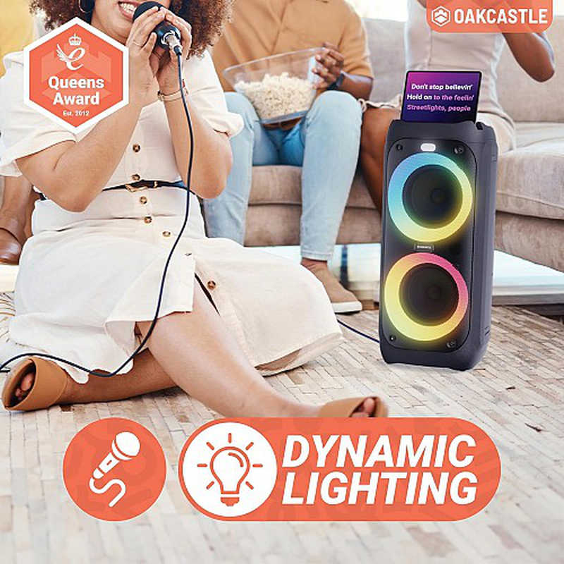 Majority ps200 oakcastle portable karaoke speaker 80w/bt/USB-null