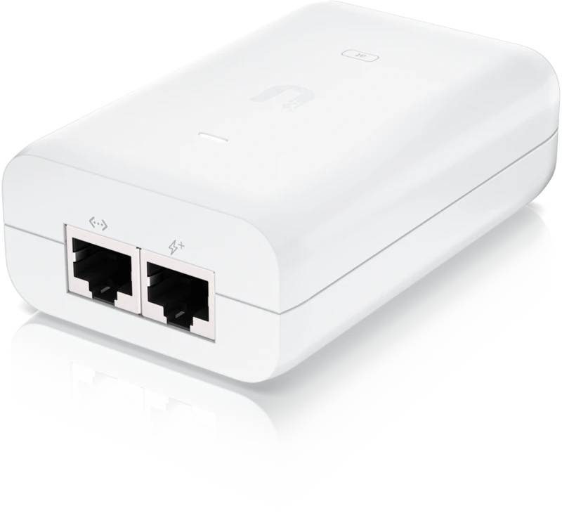 Ubiquiti u-poe-at gigabit poe+ injector 802.3at 48v 30w for unifi access points white-null