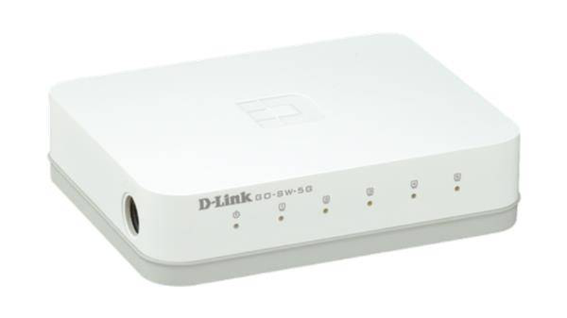 D-link go-sw-5G 5-port gigabit unmanaged easy desktop switch plug and play black-null