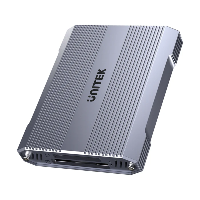 Unitek r1022 dual read/write card reader USB-c to sd4.0+micro sd3.0+cf express 2.0, , medium-null