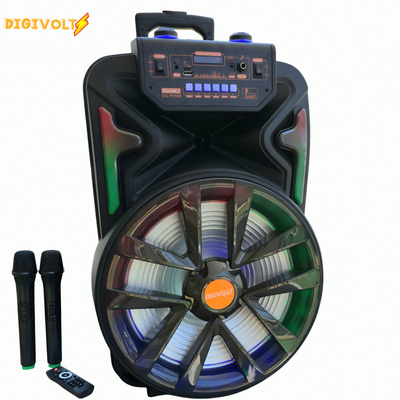 Bluetooth karaoke speaker digivolt dg-p1506 αυτοενισχυόμενο ηχείο 15", Black, medium