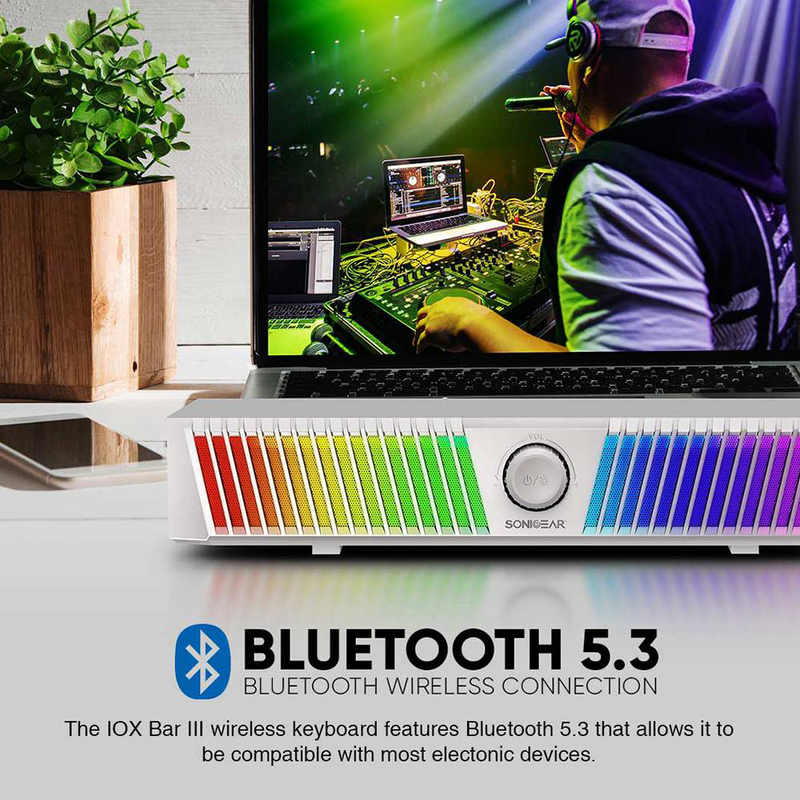 Sonicgear iox bar III bt rgb soundbar white, , medium-null