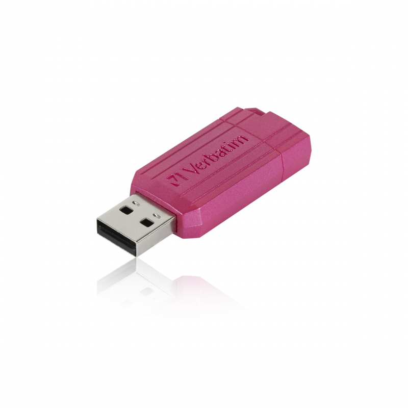 Verbatim USB 64GB pink pinstripe-null