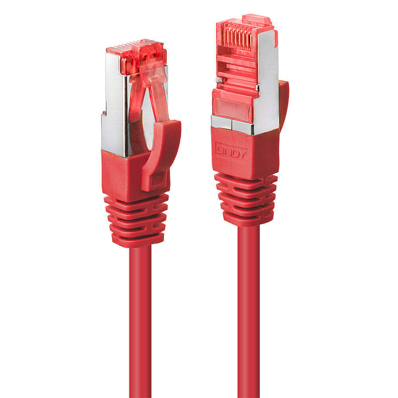 Lindy - patch cable - rj-45 (m) to rj-45 (m) - 1 m - sftp, pimf - cat 6 - snagless - red-null
