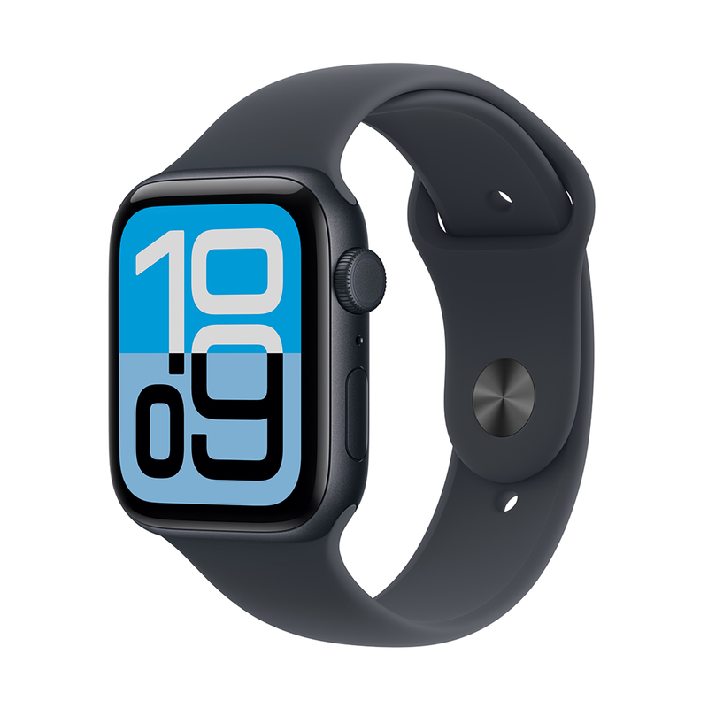 Apple watch se 3 GPS + cellular 44mm midnight aluminum case with midnight sport band - m/l-null