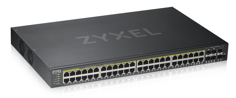 Zyxel switch poe gigabit managed cloud 48poe + 4rj45/sfp combo +2sfp 375w gs192048hpv2, , medium-null