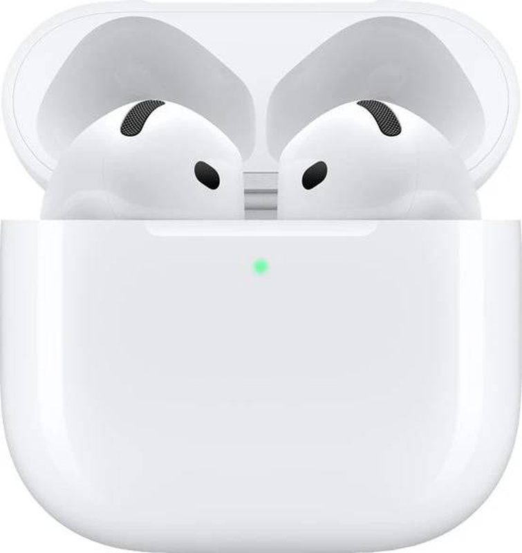 Apple AirPods 4 true wireless earbuds with charging case (USB-c), bluetooth 5.3, white (mxp63ll/a), , medium-null