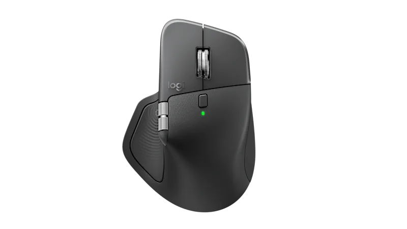 Logitech mouse wireless/bluetooth mx master 4 black (USB-c receiver & no cable included) (910-007617), , medium-null