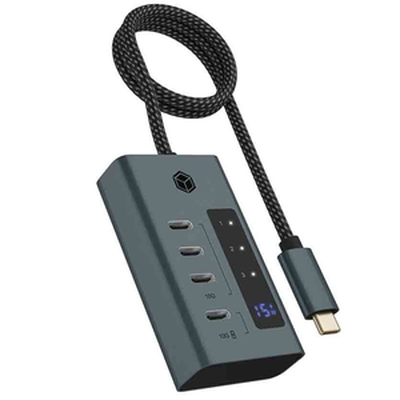 Ib-hub1454-c31 4-port hub with 3 x USB3.2 Type-C & 1x USB Type-C 20w icybox, , medium