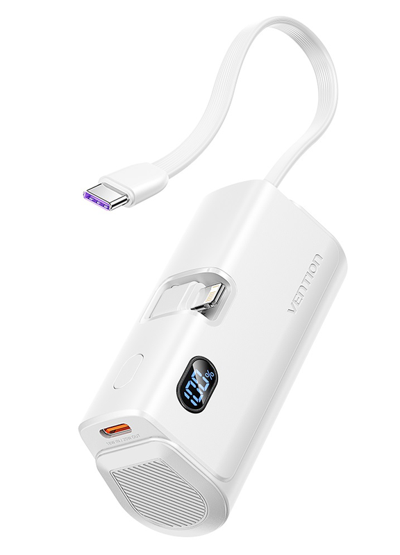 Vention powerbank 4800mAh 22.5w foldable lightning white fhrw0, , medium-null