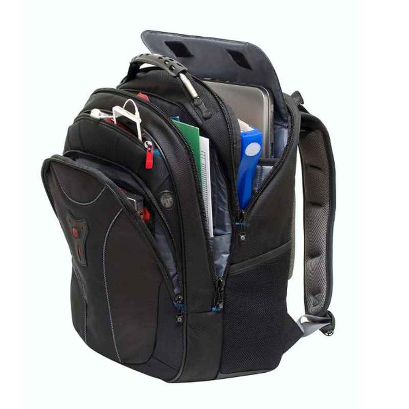 Wenger, carbon apple 15"/17 computer backpack, black ( r ), , medium image number null