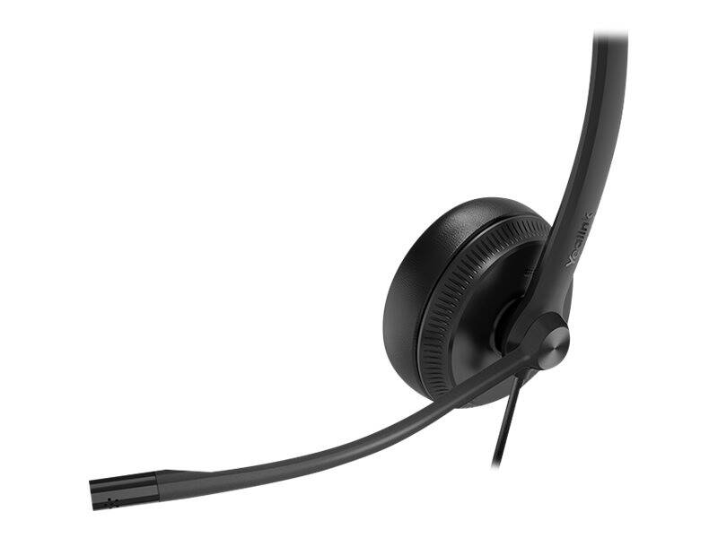 Yealink uh34 mono wired USB-a headset 1308014, on-ear, noise-cancelling mic, busylight, teams certified, black-null