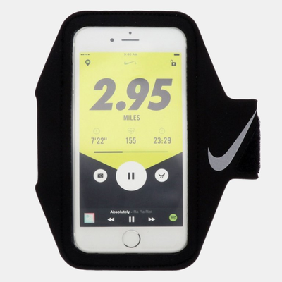 Nike lean arm band plus, Black/black/white, medium
