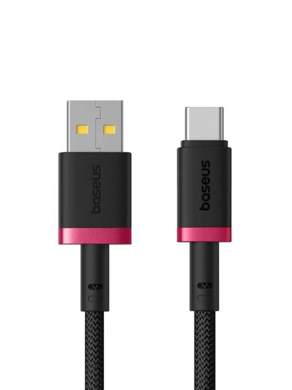 Baseus cable USB-c to USB-a dura series braided 1.0m black+red, , medium-null