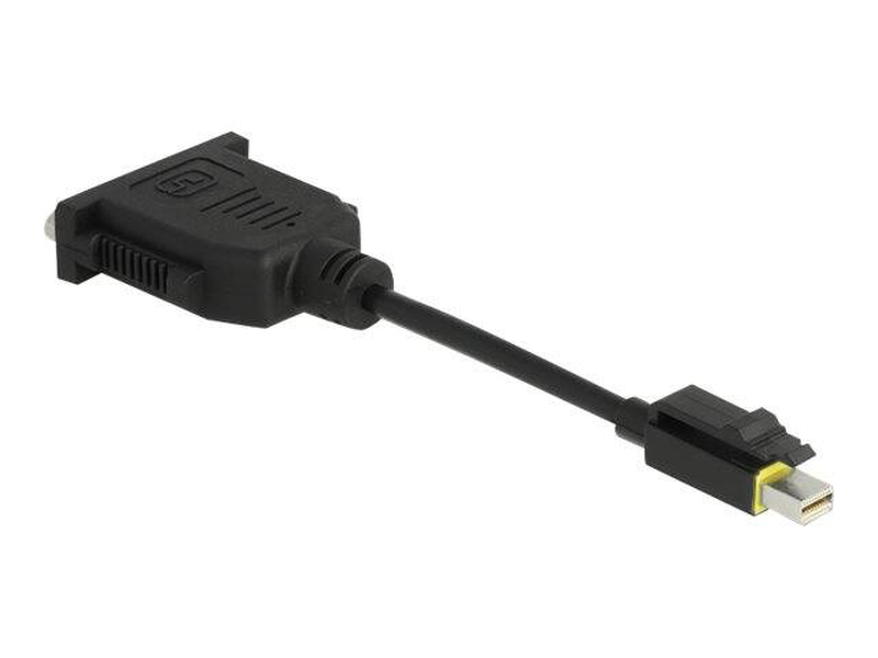 Delock / adapter / single link / mini displayport (m) latched to dvi-i (f) / displayport 1.1 / 15 cm / halogen-free / black-null