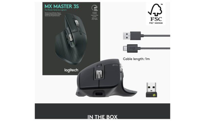 Logitech mouse mx master 3s black (910-006559), , medium