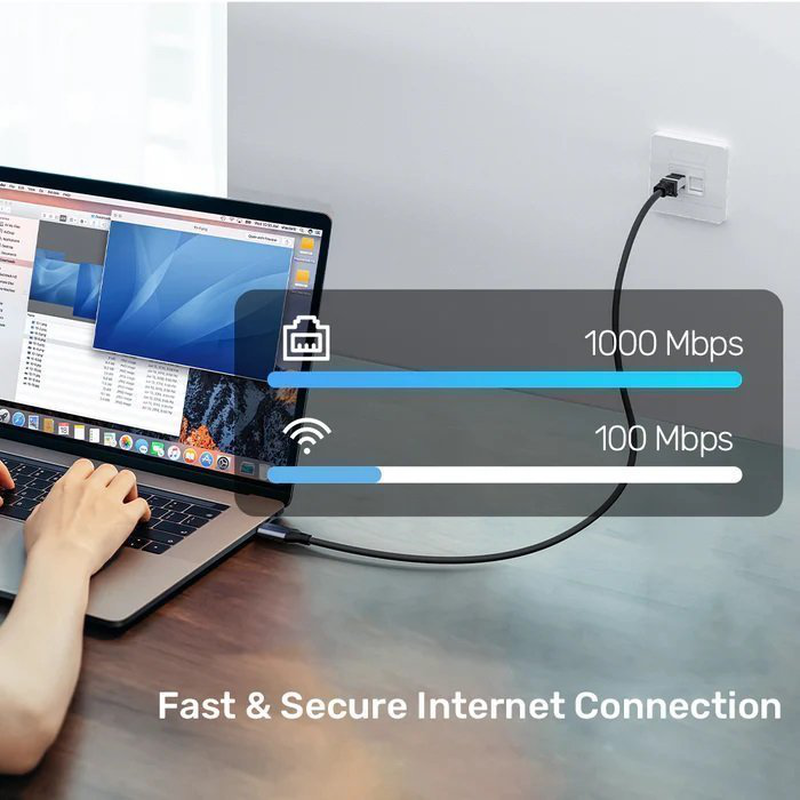 Unitek converter USB-c to gigabit ethernet cable 2.0m, , medium-null