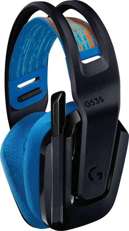 Logitech g g535 lightspeed wireless gaming headset 939-002219 40mm drivers flip-to-mute mic 33h lightweight black-null